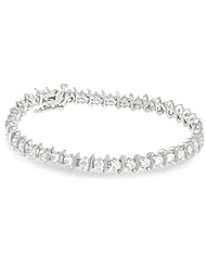 IGI Certified 18k Gold S-Link Diamond Tennis Bracelet (5.0 cttw, H-I Color, SI2-I1 Clarity), 8"