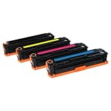 CB540A, CB541A, CB542A, CB543A Remanufactured HP Toner Cartridge Four Pack