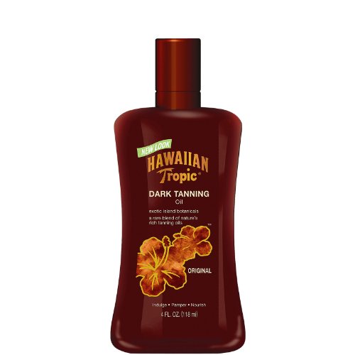 Hawaiian Tropic Dark Tanning Oil, 4-Fluid Ounce Bottle