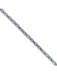 Genuine .925 Sterling Silver Pink Quartz & White Topaz Bracelet 11.3 Grams . 100% Satisfaction Guaranteed.