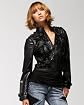 Patched Leatherette Jacket main image