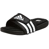 adidas Little Kid/Big Kid Adissage Sandal,Black/White/Black,6 M US Big Kid