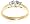 14k Yellow Gold 3-Stone Diamond Ring (1/4 cttw, H Color, SI2 Clarity), Size 6