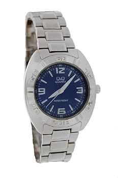 Q&Q #9148-225Y Men's Silver Tone Sports Analog Watch