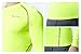 TSLA Men's UPF 50+ Long Sleeve Compression Shirts, Athletic Workout Shirt, Water Sports Rash Guard, Zero Top Neon Yellow, Large
