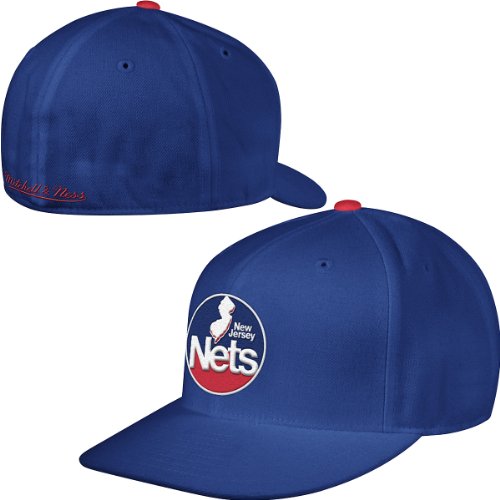 Mitchell & Ness New Jersey Nets Hardwood Classics Logo Fitted Hat