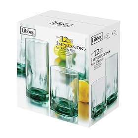 12 pc Impressions Set (Sea Green) by Libbey