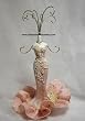 Victorian Long Fishtail Dress Pink Jewelry Holder