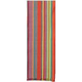 Durable Hand Woven 100% Cotton Colorful Orange and Blue Striped Table Runners 12x72 Inches Set of Two by 