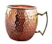 BIGOCT HF099 Handmade Hammered Moscow Mule Mug, 16 oz, Copper