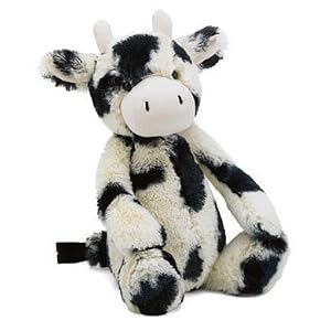 Jellycat Medium Bashful Calf Cow - Plush Stuffed Animals by 