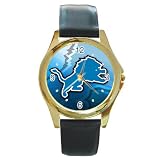Detroit-Lions Gold Metal Watch