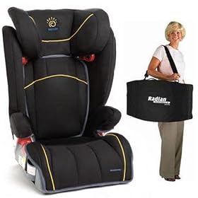 Sunshine Kids 15058 2010 Monterey Expandable Booster Seat in Black with Free Radian Carrying Case