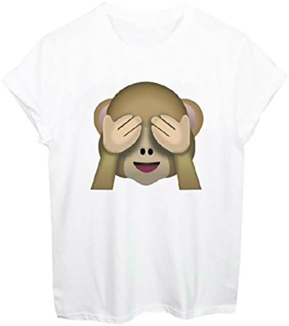 Unisex 3D T Shirt Animal Universal Funny Emoji Femmes Hipster T Shirt Top S