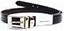 Giorgio Armani Adjustable Leather Black/Brown Reversible Men's Belt