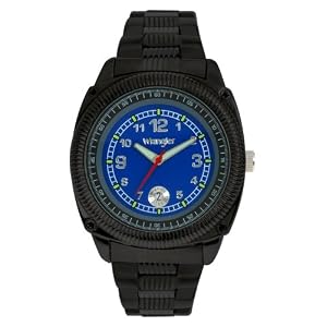 Wrangler Men's 60-112F Coin Edge Large Metal Watch