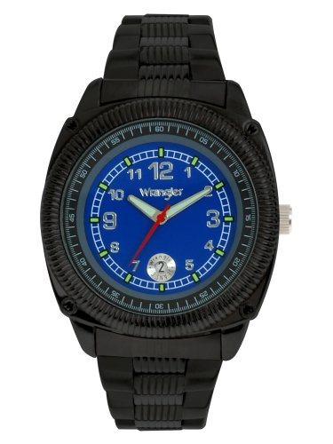 Wrangler Men's 60-112F Coin Edge Large Metal Watch