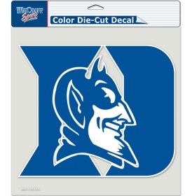 NCAA Duke Blue Devils Die-Cut Color Decal, 8"x8", Team Color