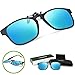 Torege Polarized Clip-on Flip up Rubber Clip Sunglasses Lenses With EMS-TR90 Frame For Driving Cycling Fishing T004