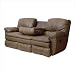 Manhattan Dual Reclining Sofa with Selec-Table and Lumbar Massage