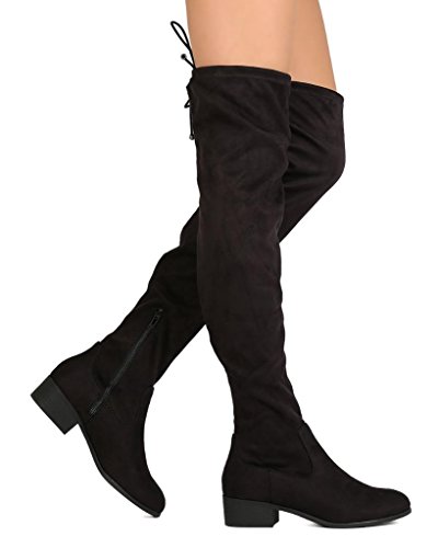Marco Republic Venice Womens Over The Knee Thigh High Chunky Block Stacked Heels Boots
