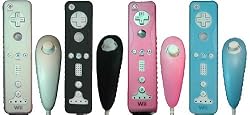 4-PACK SKIN COVER SET FOR NINTENDO Wii REMOTE+NUNCHUCK