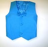 Boy's Aqua vest/bow tie