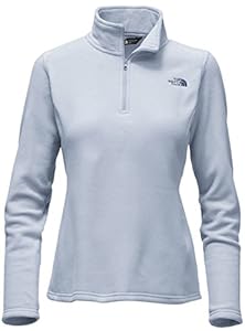 The North Face Glacier 1/4 Zip Womens Mid Layer - Small/Arctic Ice Blue