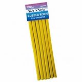 Soft 'N Style Rubber Rod Long Yellow 3/8 Thin (6 per bag) (Pack of 2)
