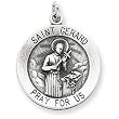 Sterling Silver Antiqued Saint Gerard Medal