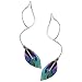 Silver Niobium Calla Lily Earrings