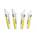 Full Set of 4 Replacement Rotor Blades for s107 rc Helicopter Yellow Color