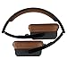 Wireless Bluetooth 4.0 Headset, Aquiver NB-6 Foldable Stereo Headphone with NFC, CVC 6.0 Noise Canceling and Pedometer for iOS Andrioid Smartphones (Brown)