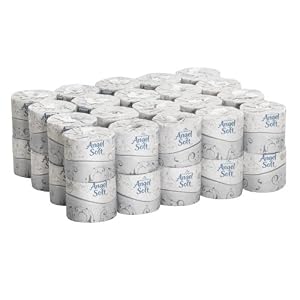 Georgia-Pacific Angel Soft ps 16840 White 2-Ply Premium Embossed Bathroom Tissue, 4.05