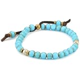 M.Cohen African Glass Trading Bead Turquoise o