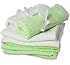 Bamboo Baby Washcloths (6-pack) - Premium Extra Soft & Absorbent Towels For Baby's Sensitive Skin - Perfect 10"x10" Reusable Wipes by Luly Baby- Excellent Baby Shower / Registry Gift