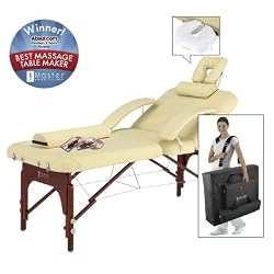 SpaMaster Portable LX Massage Table Package Includes FREE Carrying Case, Bolster, Spa Music CDs and Pillow Covers
