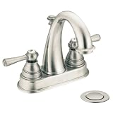 Moen CA6121AN Kingsley Antique Nickel Two-Handle High Arc Bathroom Faucet Moen CA6121AN Kingsley Antique Nickel Two-Handle High Arc Bathroom Faucet