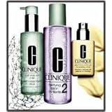 Clinique 3 Step system for dry/combination skin- dramatically moisturizing Lotion w/pump+ lotion 2+ liquid facial soap