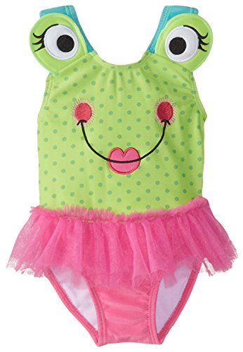 Candlesticks Baby Girls' Froggie Green Swim Suit