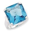 Sterling Silver Blue Topaz Ring