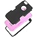 iPhone 6 Case, E LV iPhone 6S Case - SHOCK ABSORPTION / HIGH IMPACT RESISTANT Full Body Hybrid Armor Protection Defender Case Cover for Apple iPhone 6S / 6 with 1 Stylus and 1 Microfiber Cleaning Cloth - [BLACK/PINK]
