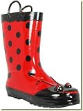 Child's Red Ladybug Rubber Rain and Garden Boots