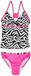 Speedo Girls 7-16 Zebra Surplice Tankini 2 Piece Swimsuit