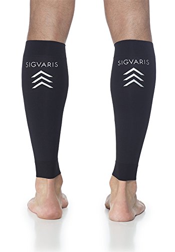 Sigvaris Performance Sleeve 412VS99 20-30mmHg Performance Calf Sleeve Compression Sock - Black, Small