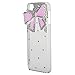 3D Pink Bling Bow Diamond Crystal Rhinestone Hard Back Case Cover For iPod Touch5 5th