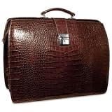 Jack Georges Croco Collection Classic Briefbag by Jack Georges