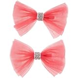 GYMBOREE(ジンボリー) チュールボウクリップ2パック コーラル 小物ジュエリー・ヘアーアクセサリー One Size【並行輸入】