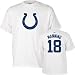 Peyton Manning White Reebok Name and Number Indianapolis Colts T-Shirt - Large