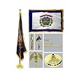 West Virginia 4ft x 6ft Flag telescoping Flagpole Base and Tassel